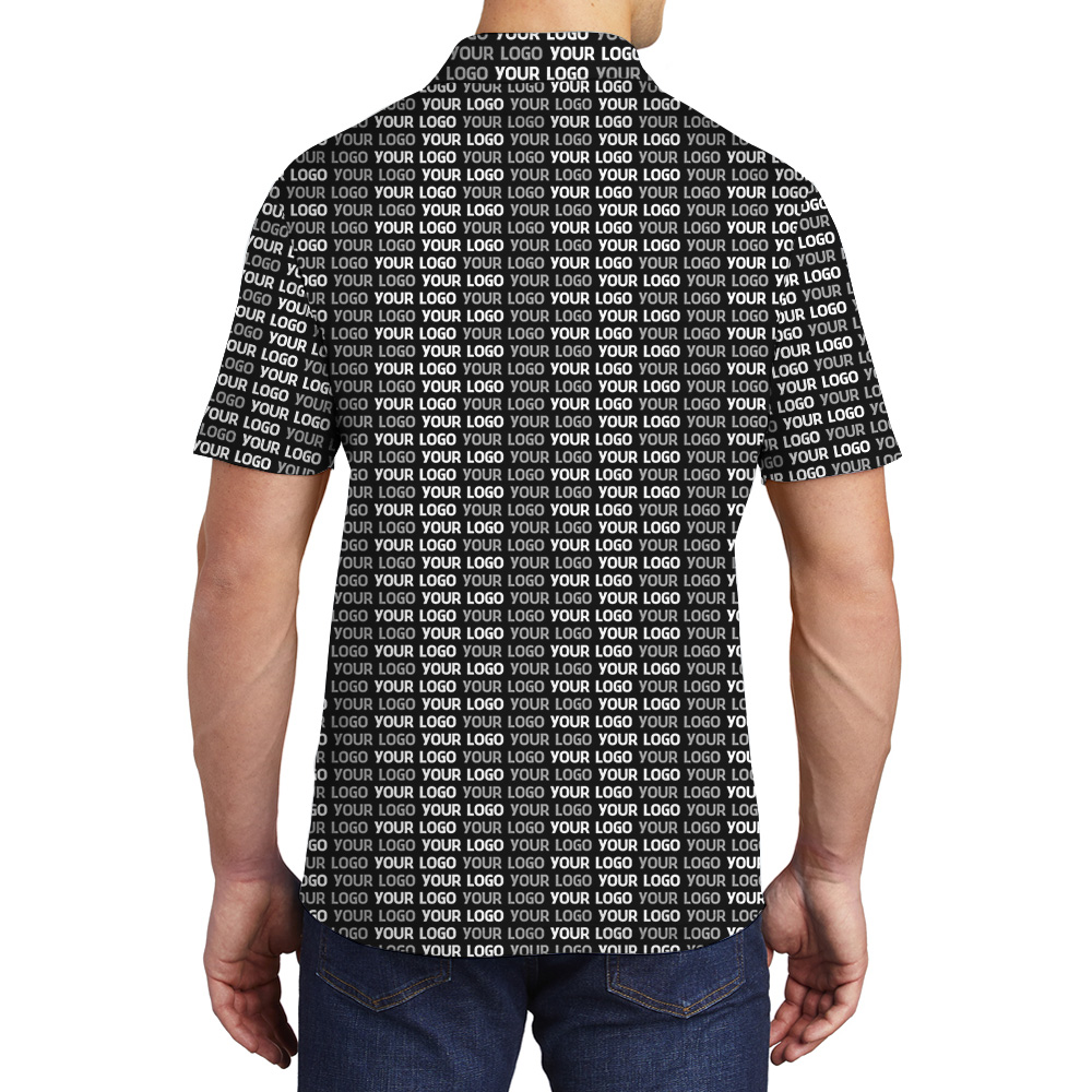 All-Over Custom Logo Polo Shirt