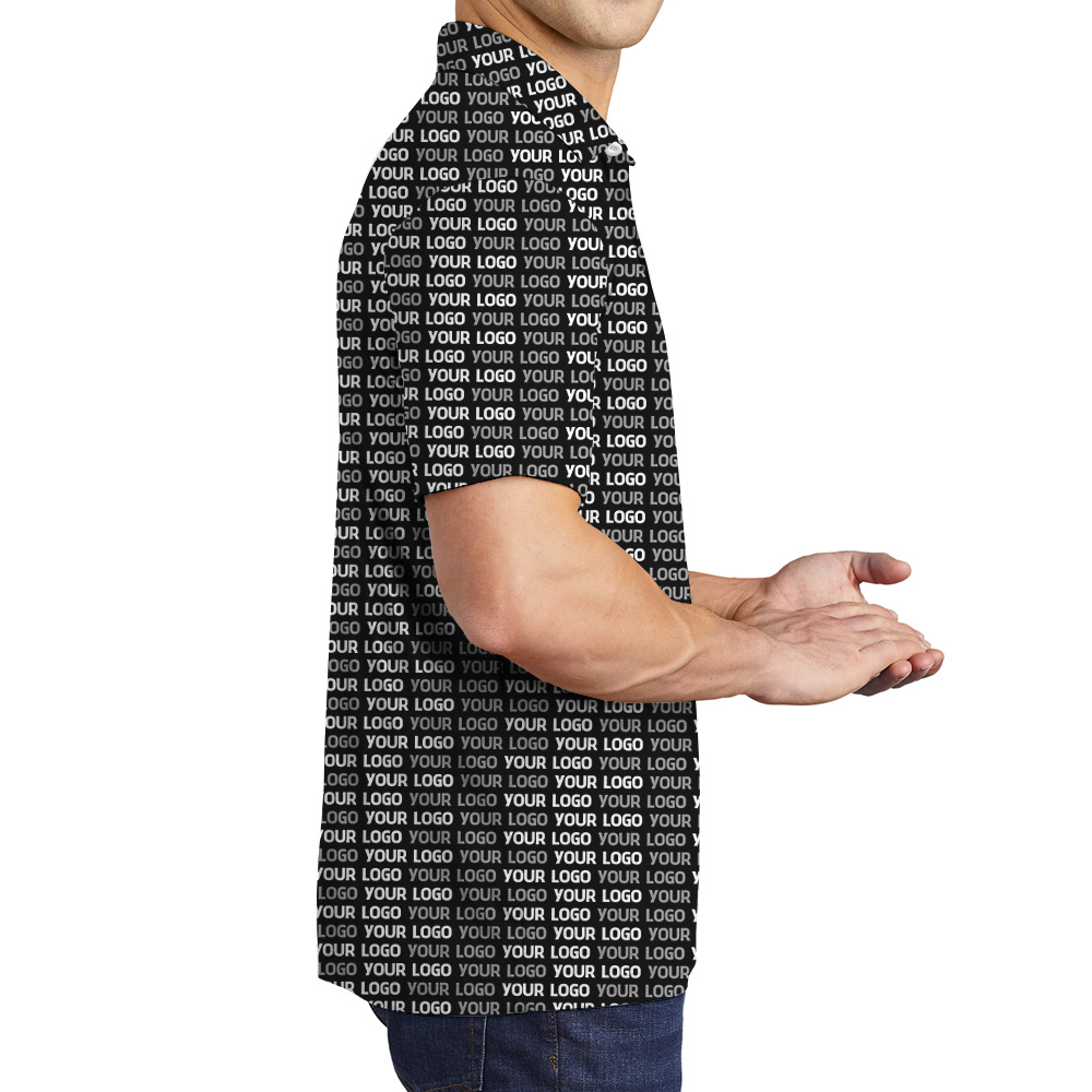 All-Over Custom Logo Polo Shirt