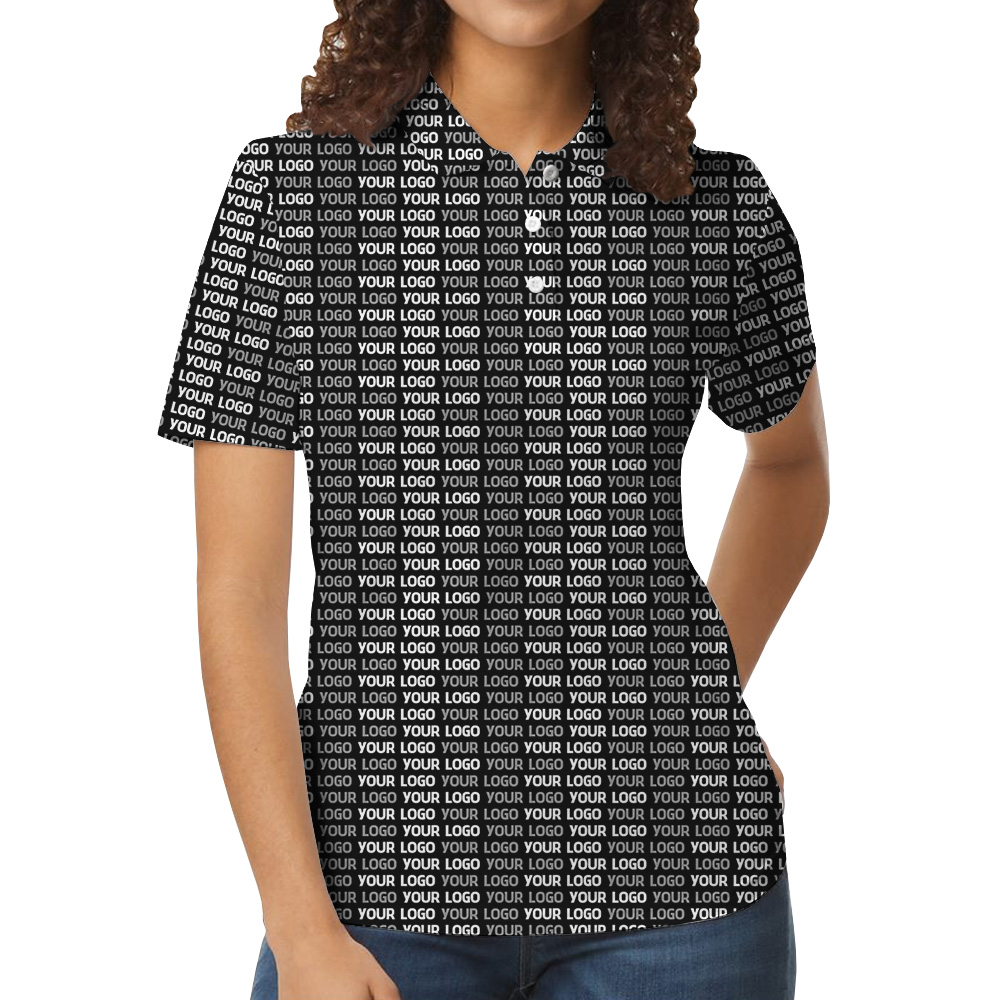 All-Over Custom Logo Polo Shirt