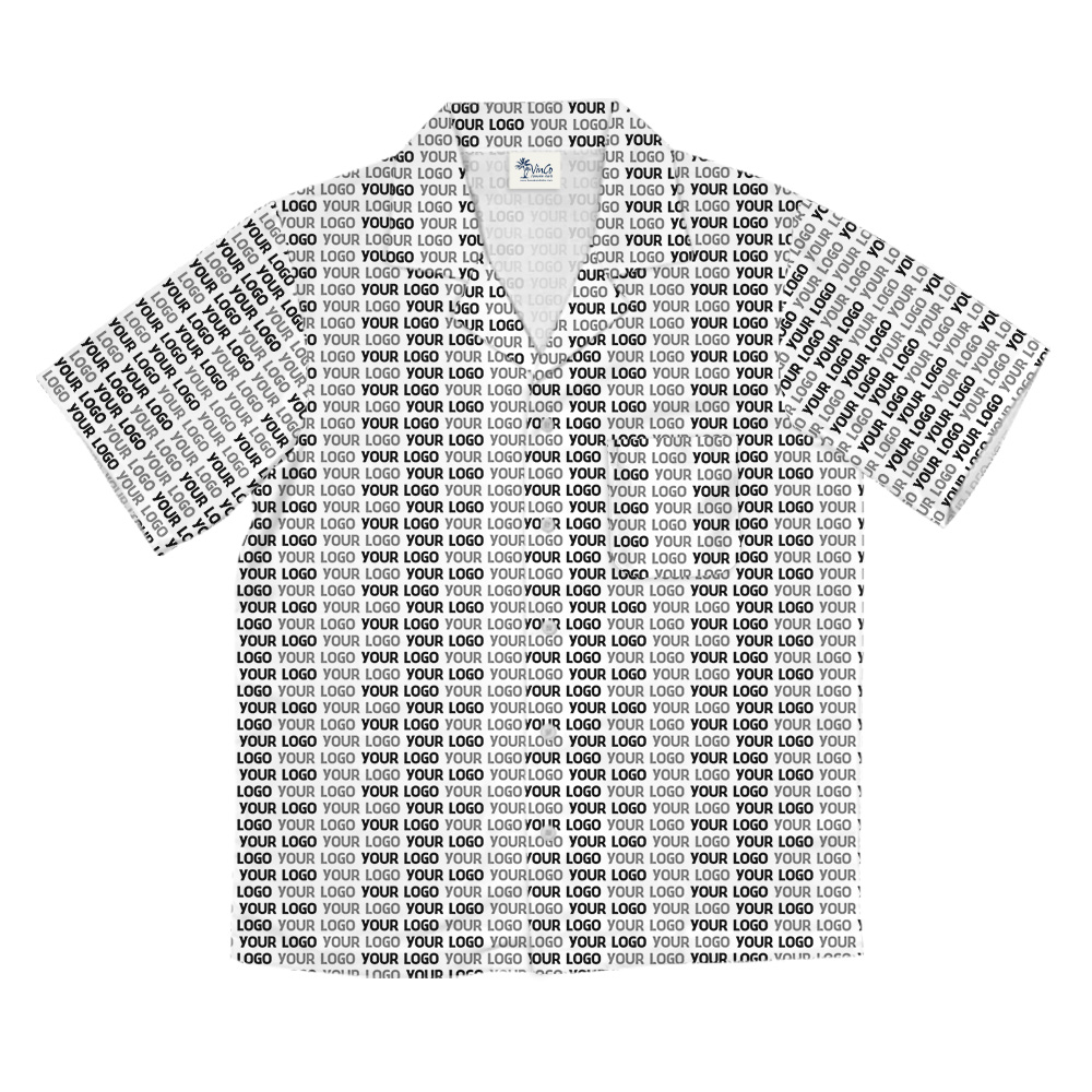 Hawaiian Shirt Monochrome Full Custom Logo