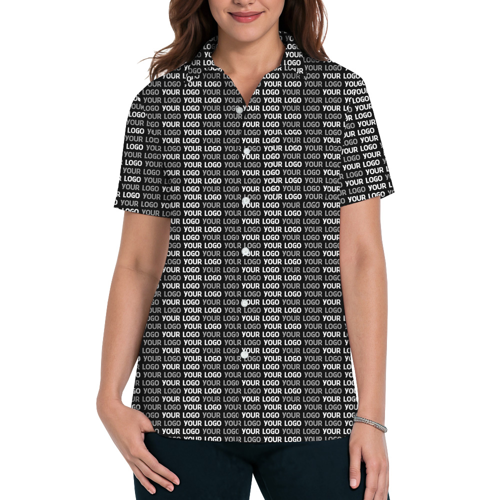 All-Over Custom Logo Hawaiian Shirt