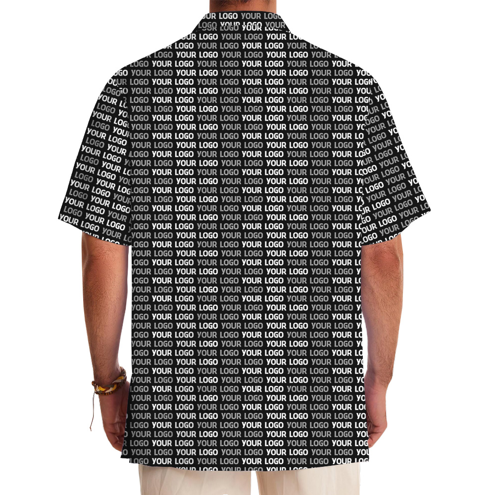 All-Over Custom Logo Hawaiian Shirt