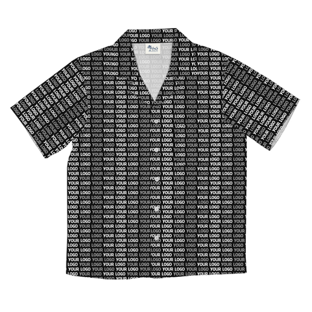 All-Over Custom Logo Hawaiian Shirt