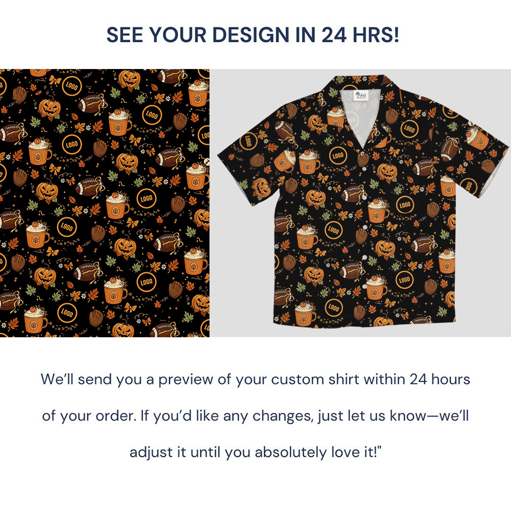 Football Halloween Custom Logo Hawaiian Shirt