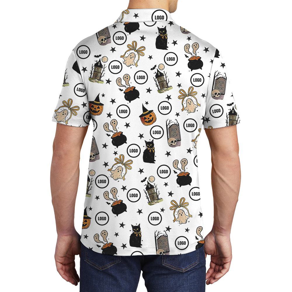 Bewitched Icons Custom Logo Halloween Polo Shirt