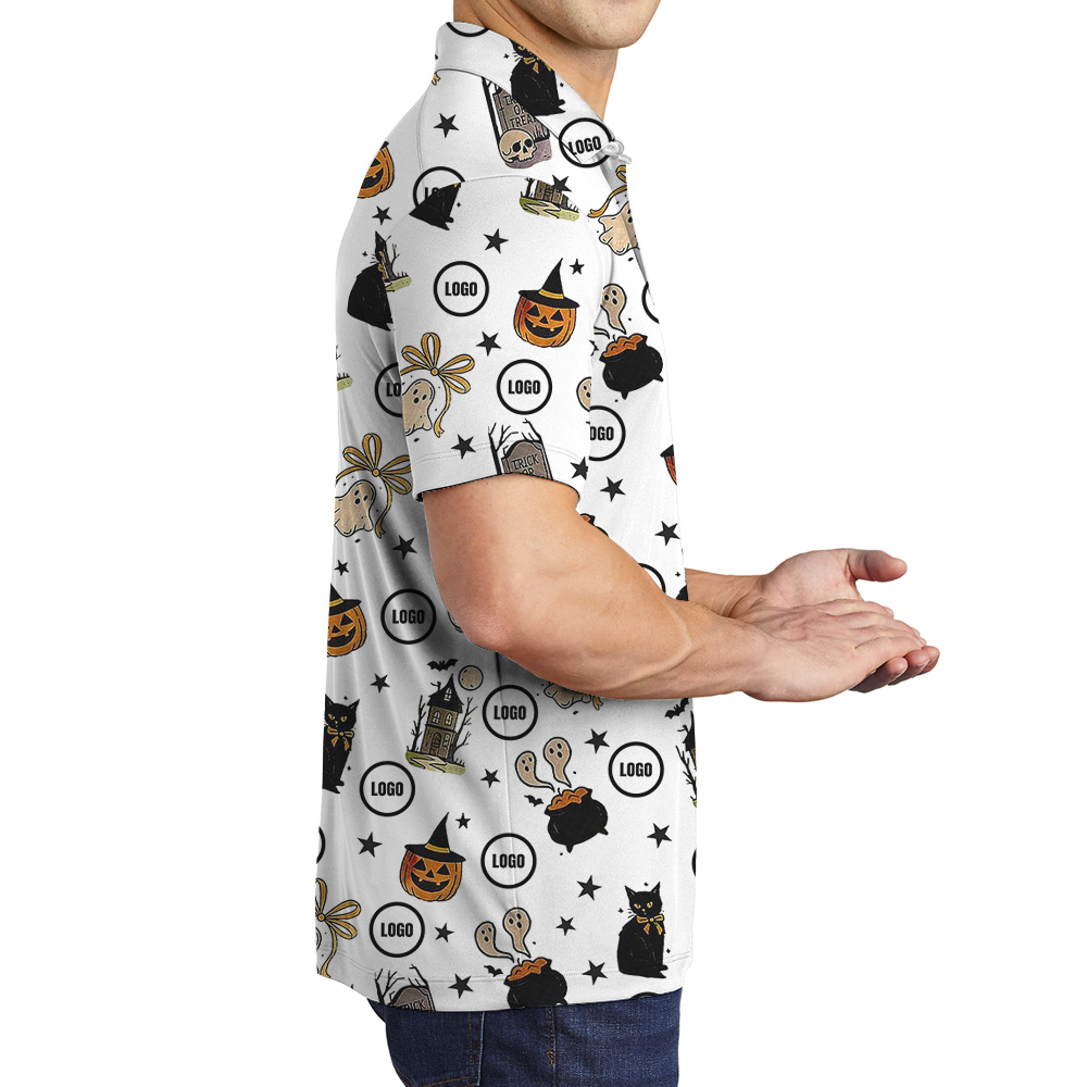 Bewitched Icons Custom Logo Halloween Polo Shirt