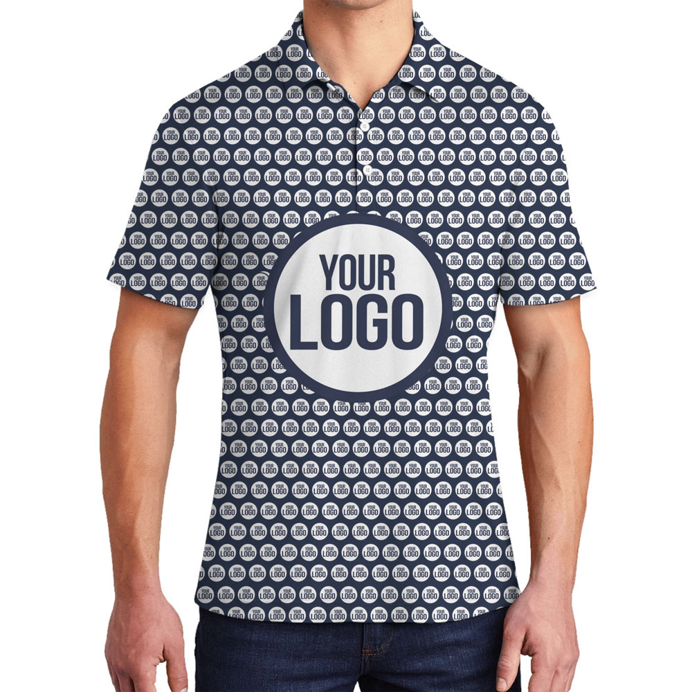 Custom Big Logo Collared Polo Shirt With Multiple Color Option - variant image 1