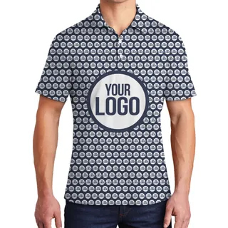 Custom Big Logo Collared Polo Shirt With Multiple Color Option