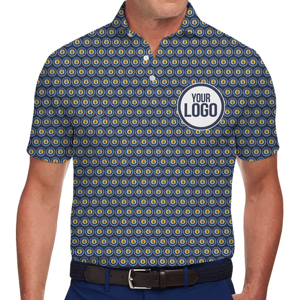 Custom Golf Polo Shirt With Multiple Logos - variant image 1