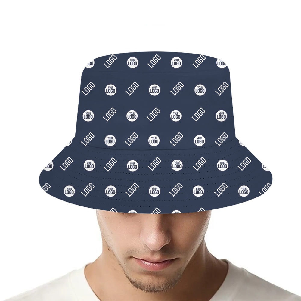 Bucket Hat Custom With 2 Logos And Color Live Preview - variant image 1