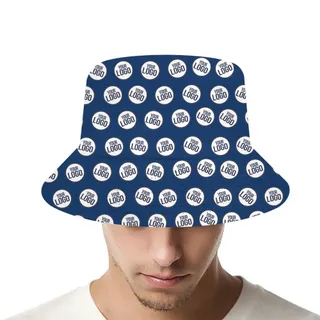 Custom Company Logo And Color Bucket Hat Live Preview