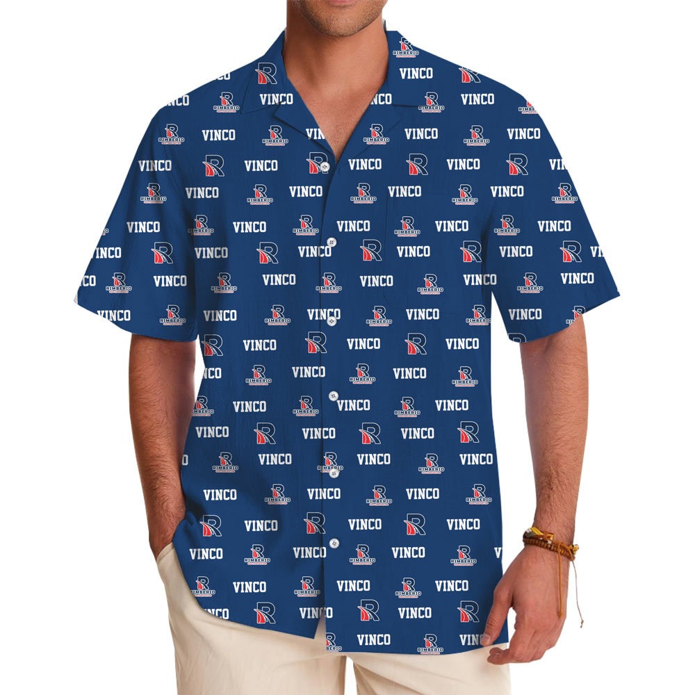 Custom Hawaiian Shirt With 2 Logos And Names - variant image 1