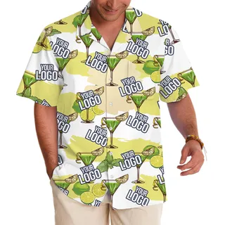 Lime And Mint Drink Custom Logo Hawaiian Shirt