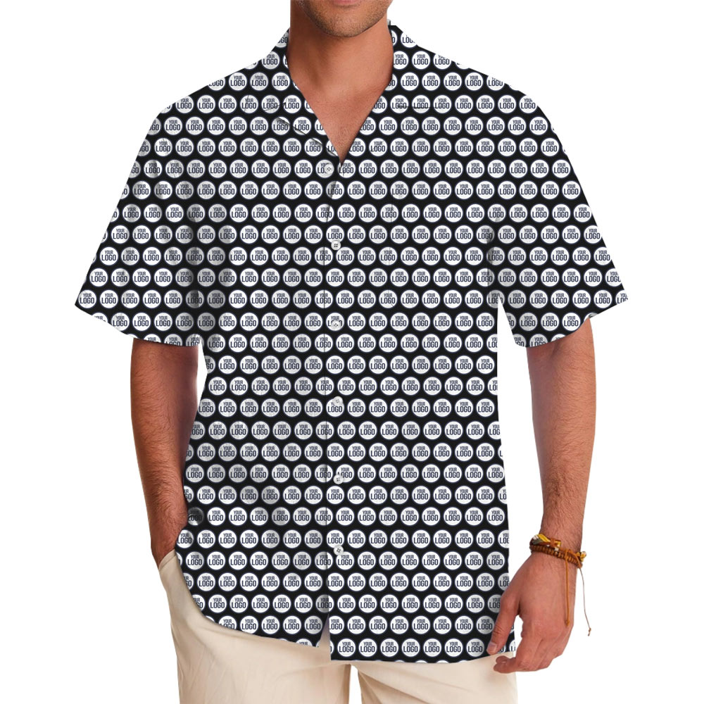 Custom Hawaiian Shirt with Small Tight Logo and Preview - variant image 1