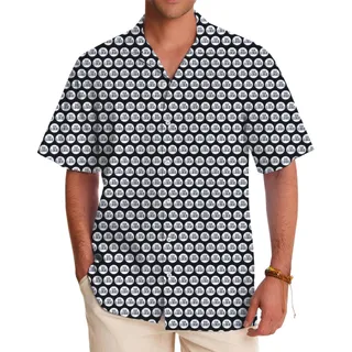 Custom Hawaiian Shirt with Small Tight Logo and Preview