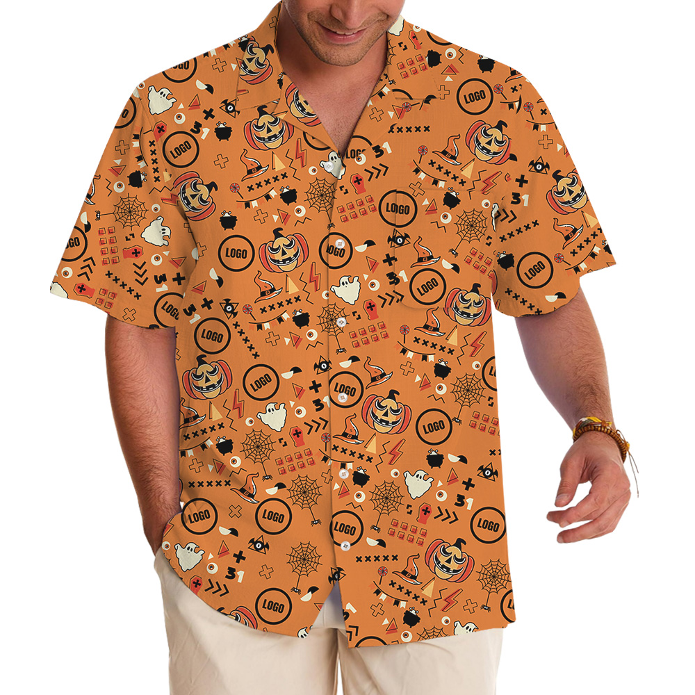 Halloween Custom Logo For Hawaiian Shirt - variant image 1