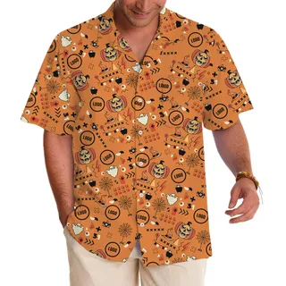Halloween Custom Logo For Hawaiian Shirt