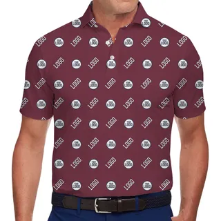 Custom Golf Polo Shirt With 2 Logos And Preview