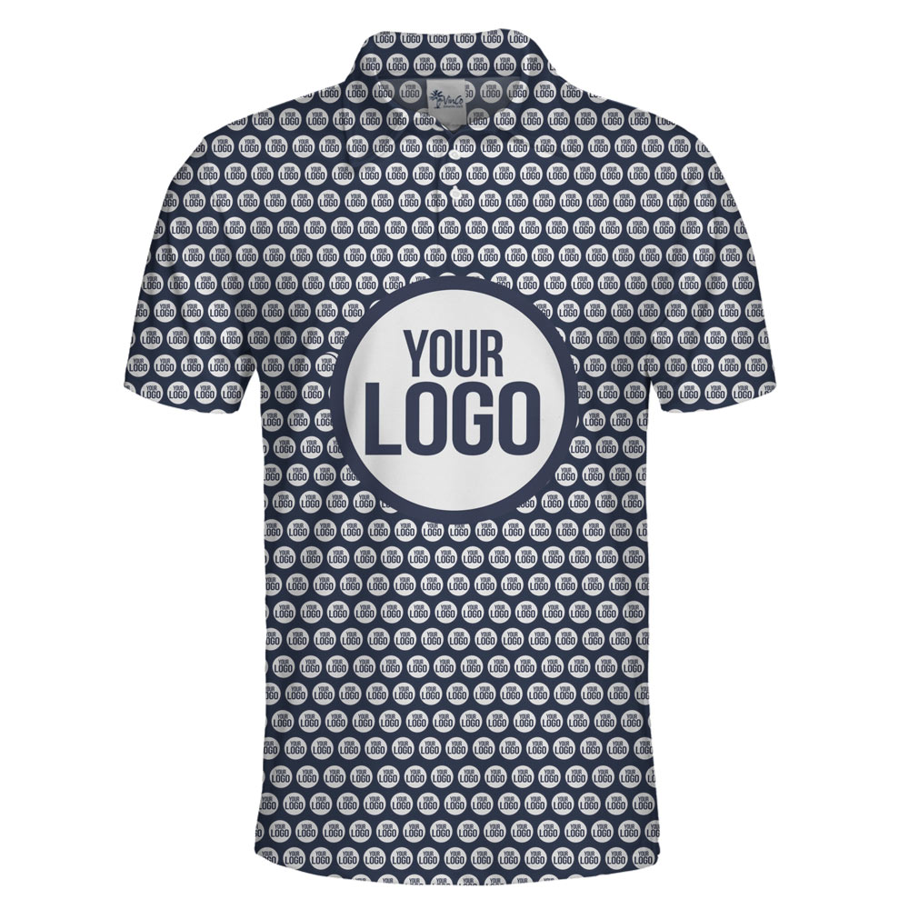 Custom Big Logo Collared Polo Shirt With Multiple Color Option