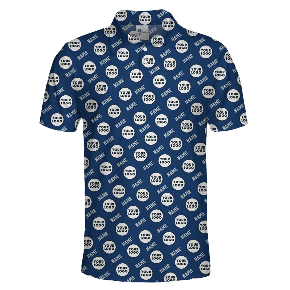 Personalized Collared Polo Shirt With Logo And Text