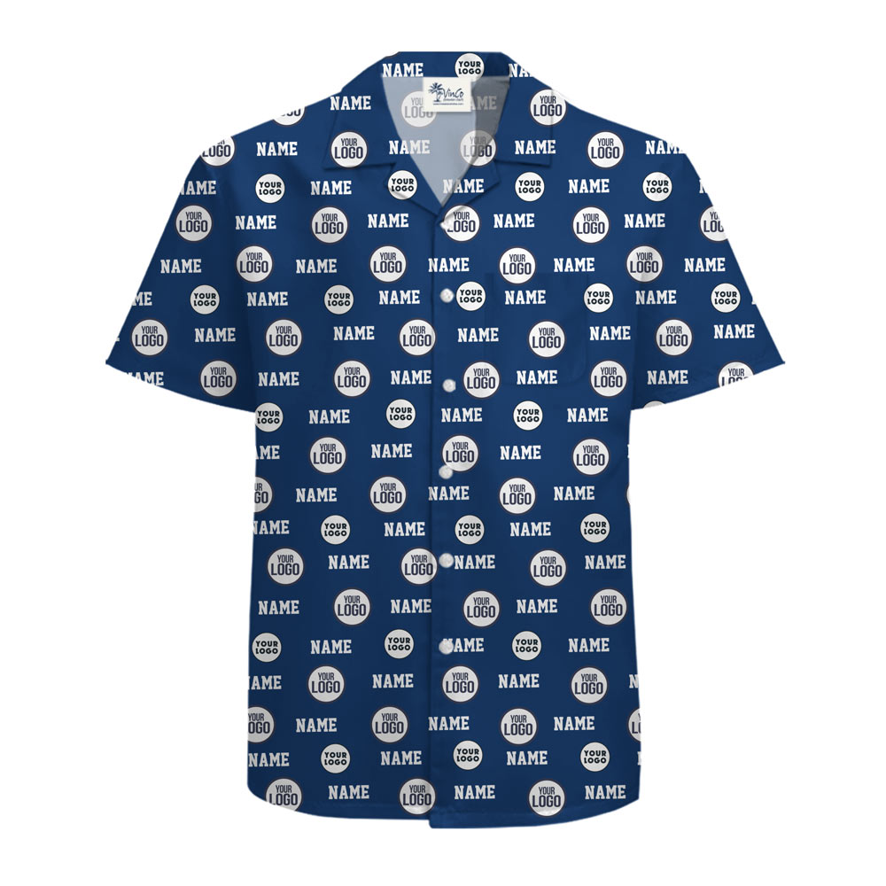 Custom Hawaiian Shirt With 2 Logos And Names