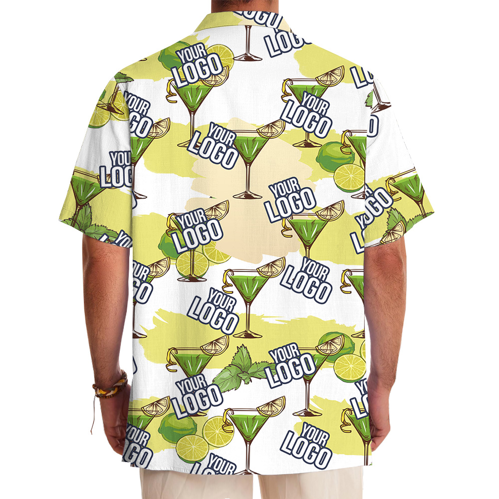 Lime And Mint Drink Custom Logo Hawaiian Shirt