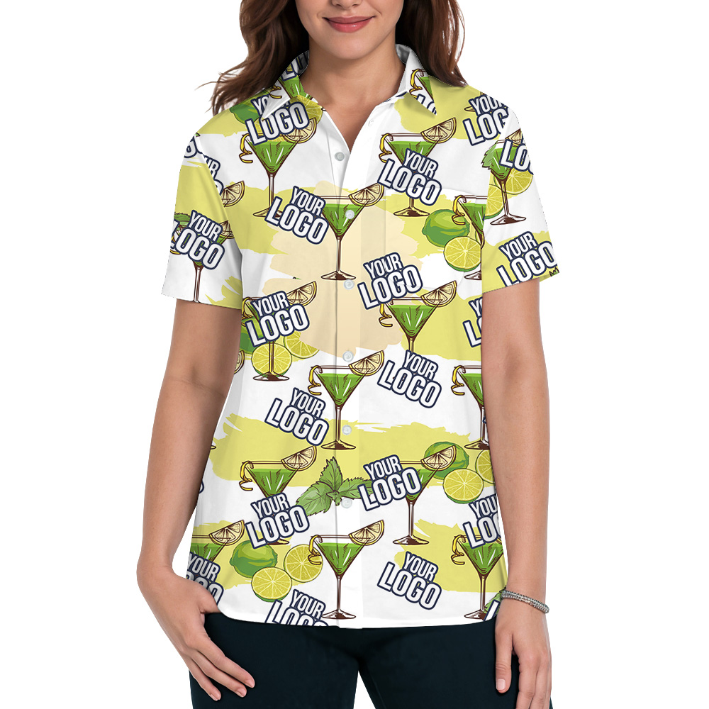 Lime And Mint Drink Custom Logo Hawaiian Shirt