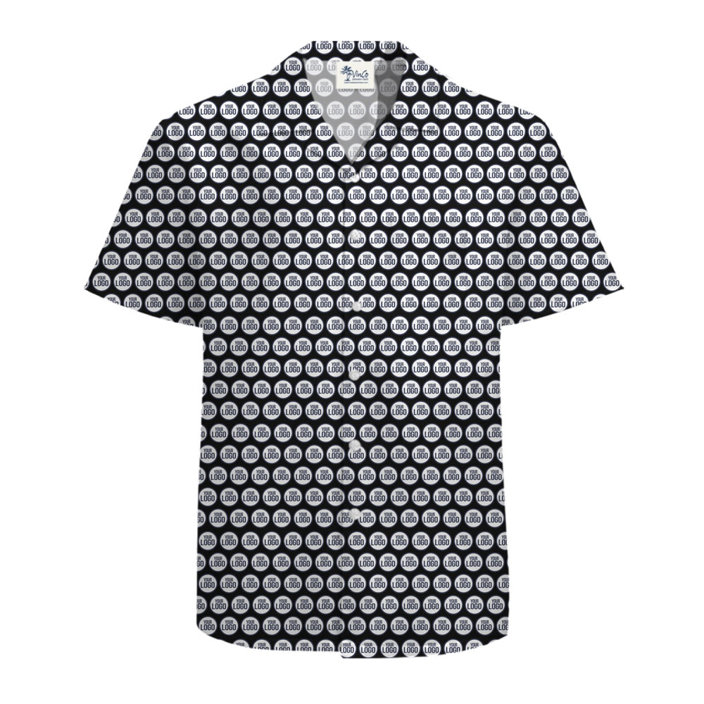 Custom Hawaiian Shirt with Small Tight Logo and Preview