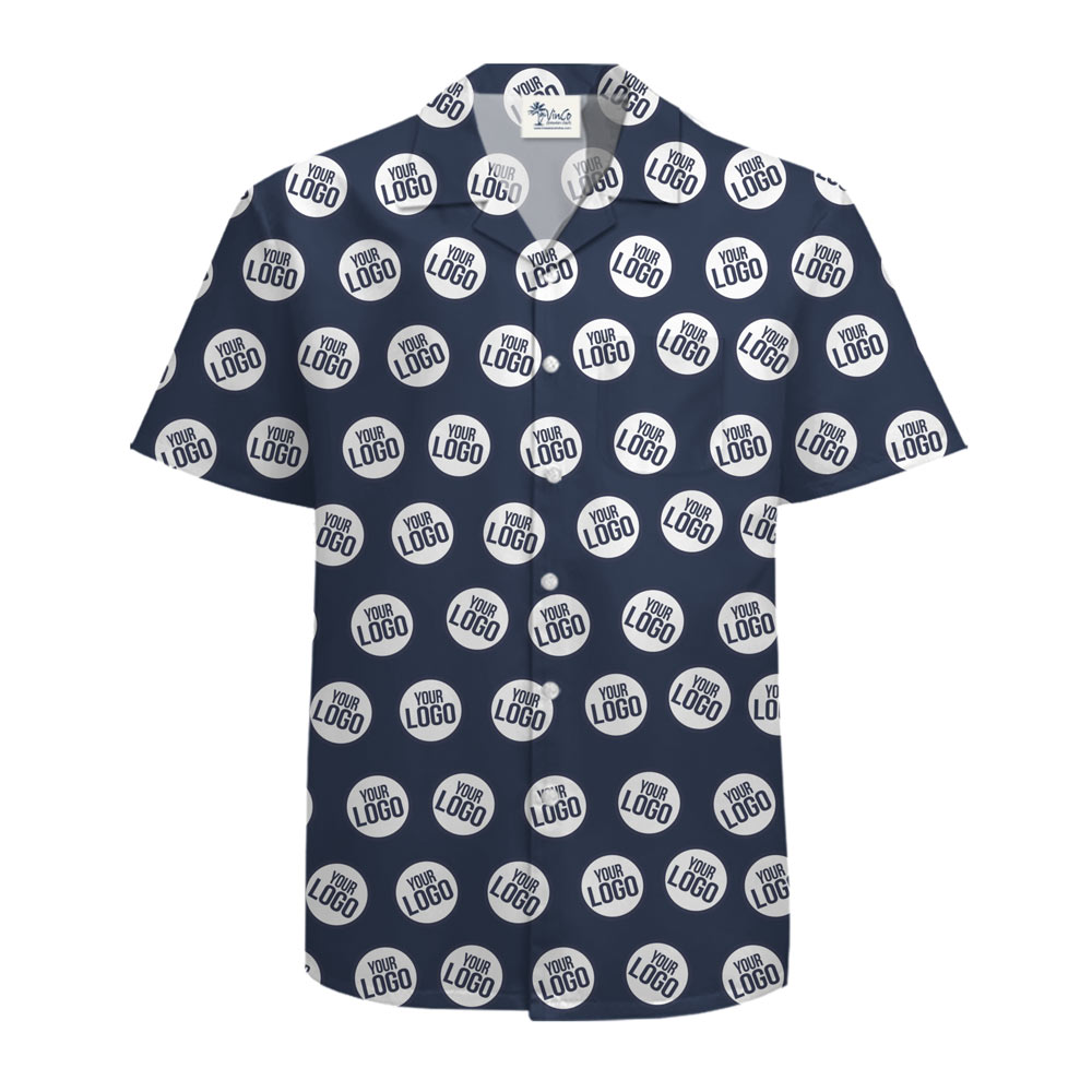 Custom Company Logo Hawaiian Shirt With Live Preview