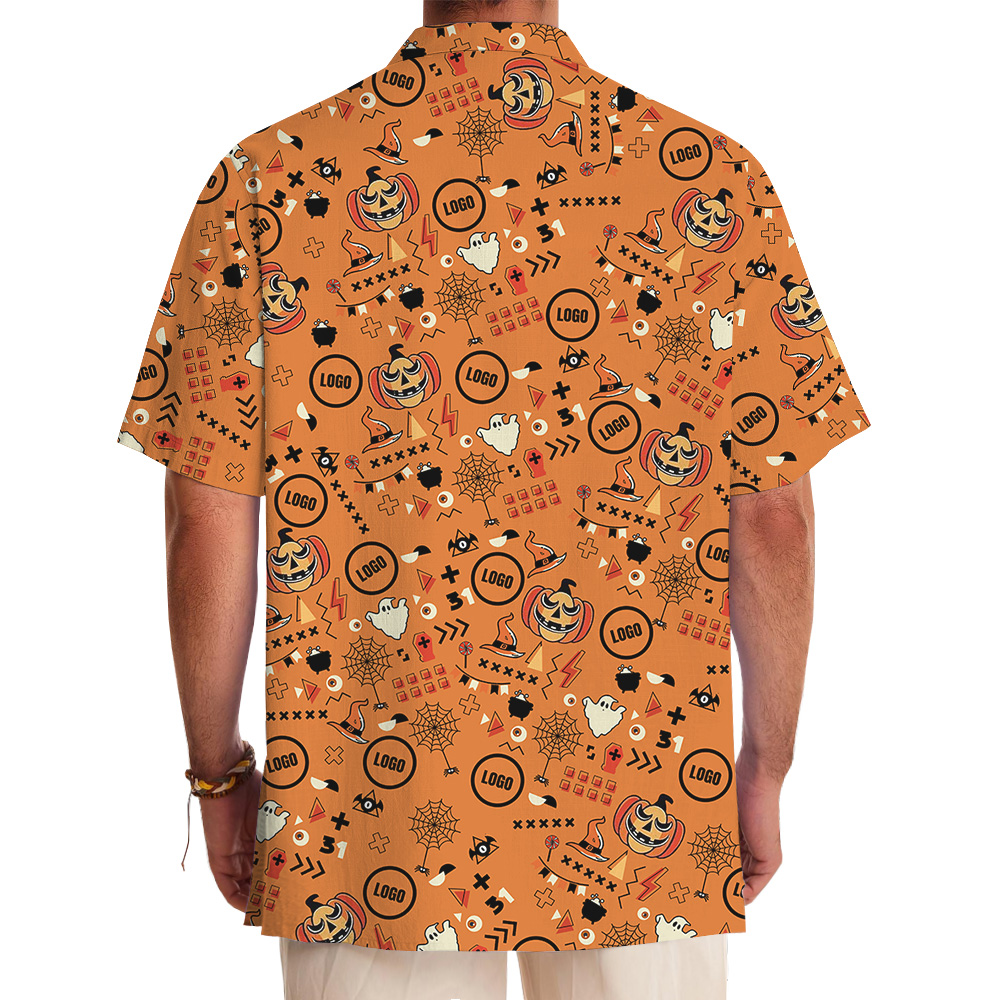 Halloween Custom Logo For Hawaiian Shirt