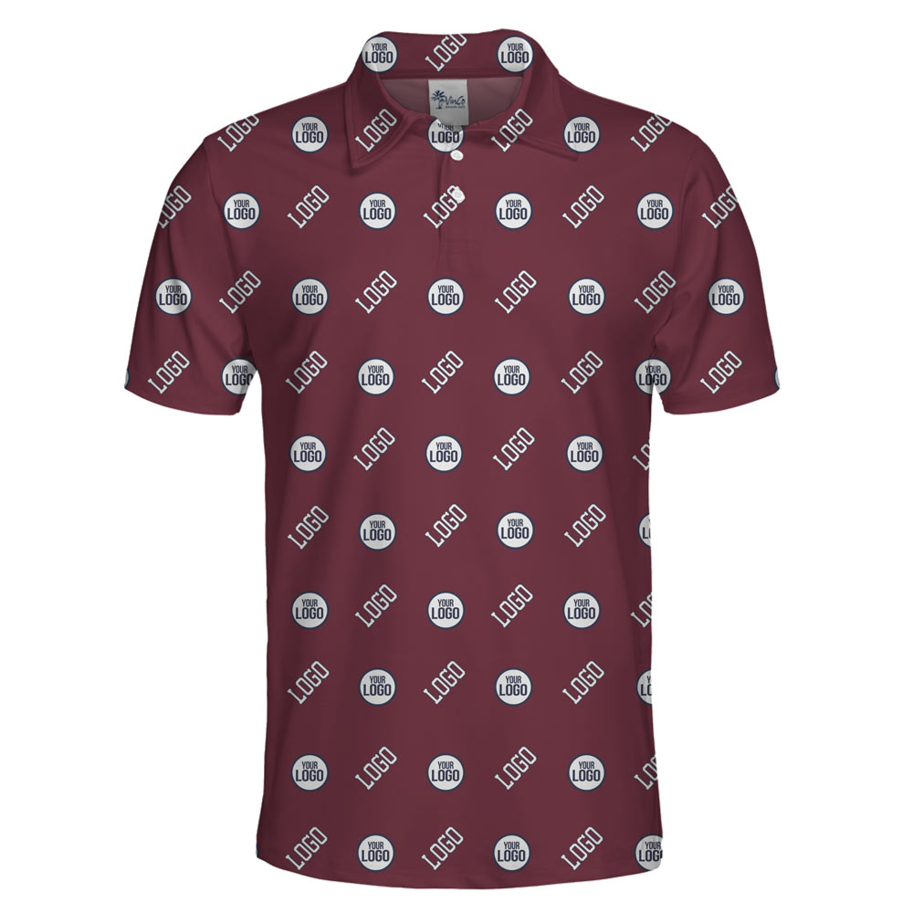Custom Golf Polo Shirt With 2 Logos And Preview