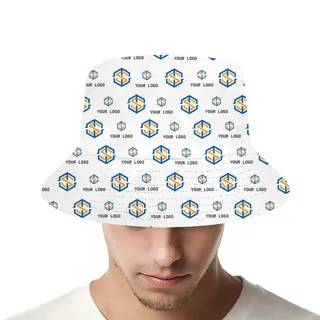 [Live Preview] Customize Bucket Hat With 2 Logo