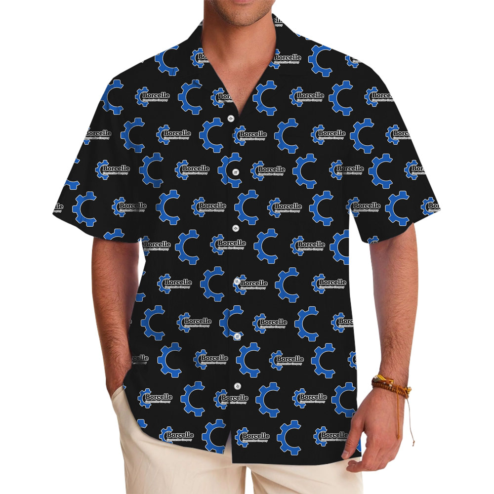 [Live Preview] Custom 2 Logo Hawaiian Shirt No Minimum - variant image 1
