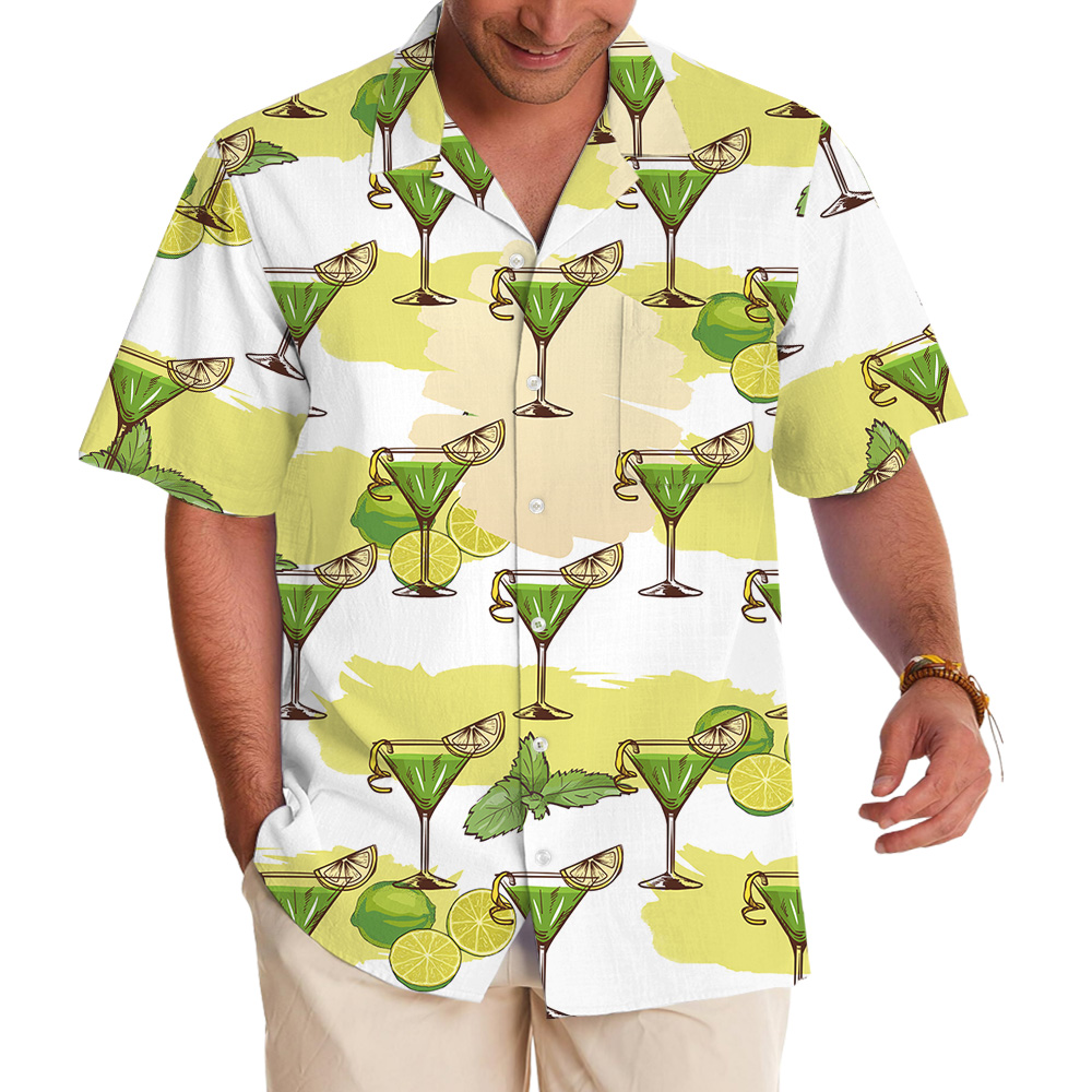 Hawaiian Shirt With Summer Cocktail - variant image 1