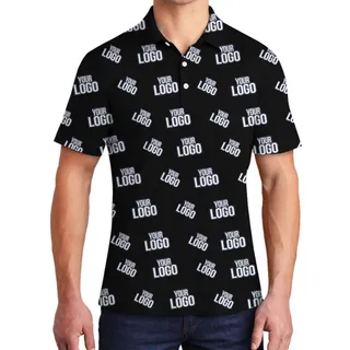 Custom Logo Collared Golf Polo Shirt With Live Preview