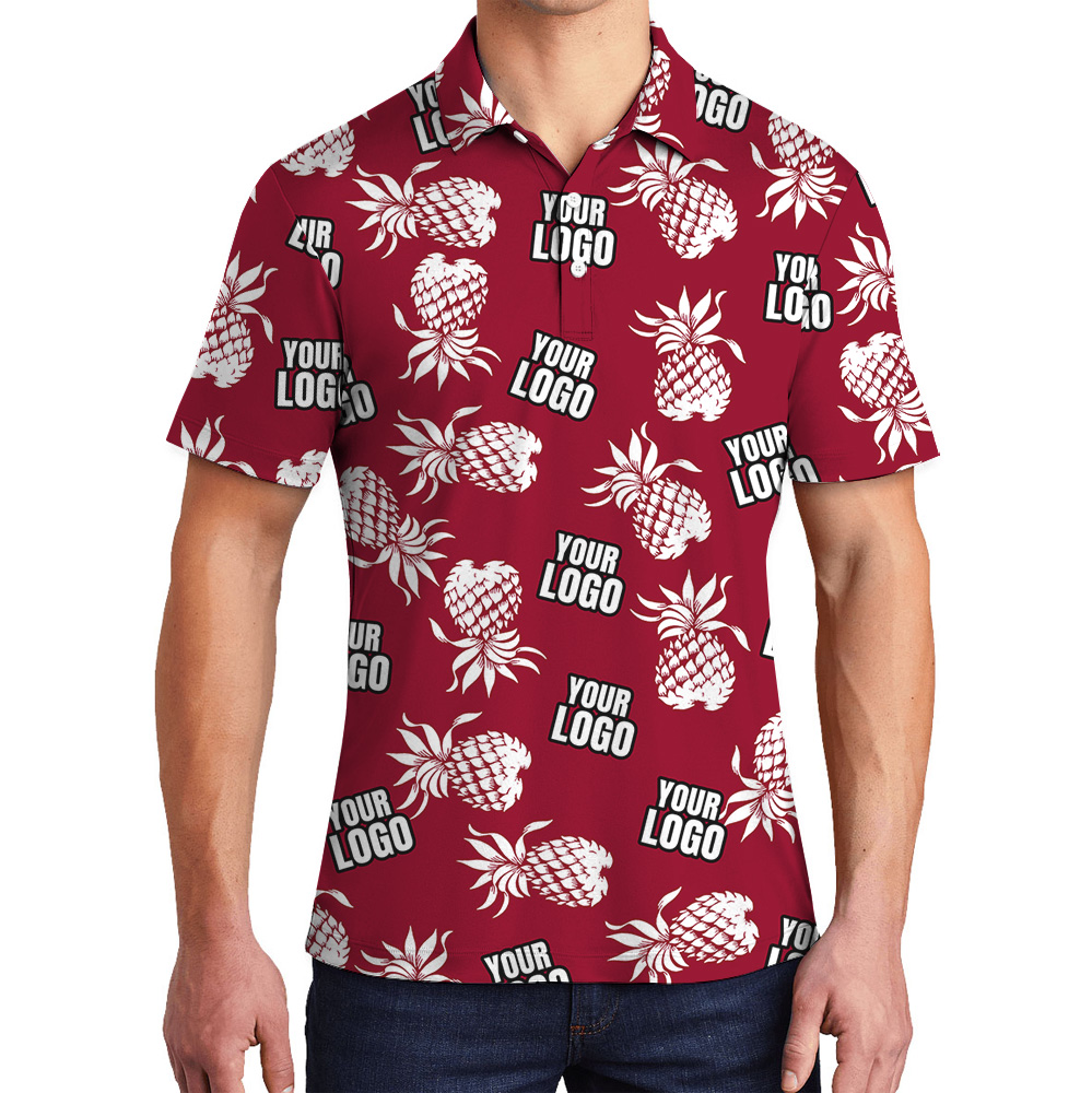 Custom Logo Red Pineapple Polo Shirt - variant image 1