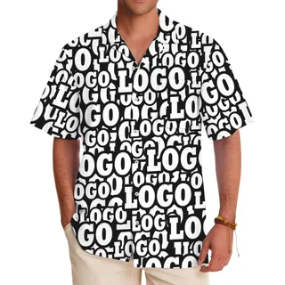 Full Custom Logo Hawaiian Shirt With Preview