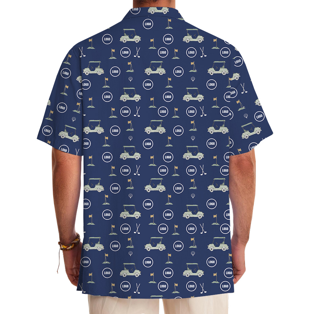 Personalized Hawaiian Golf Shirt With Logo