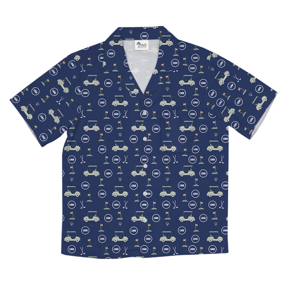 Personalized Hawaiian Golf Shirt With Logo