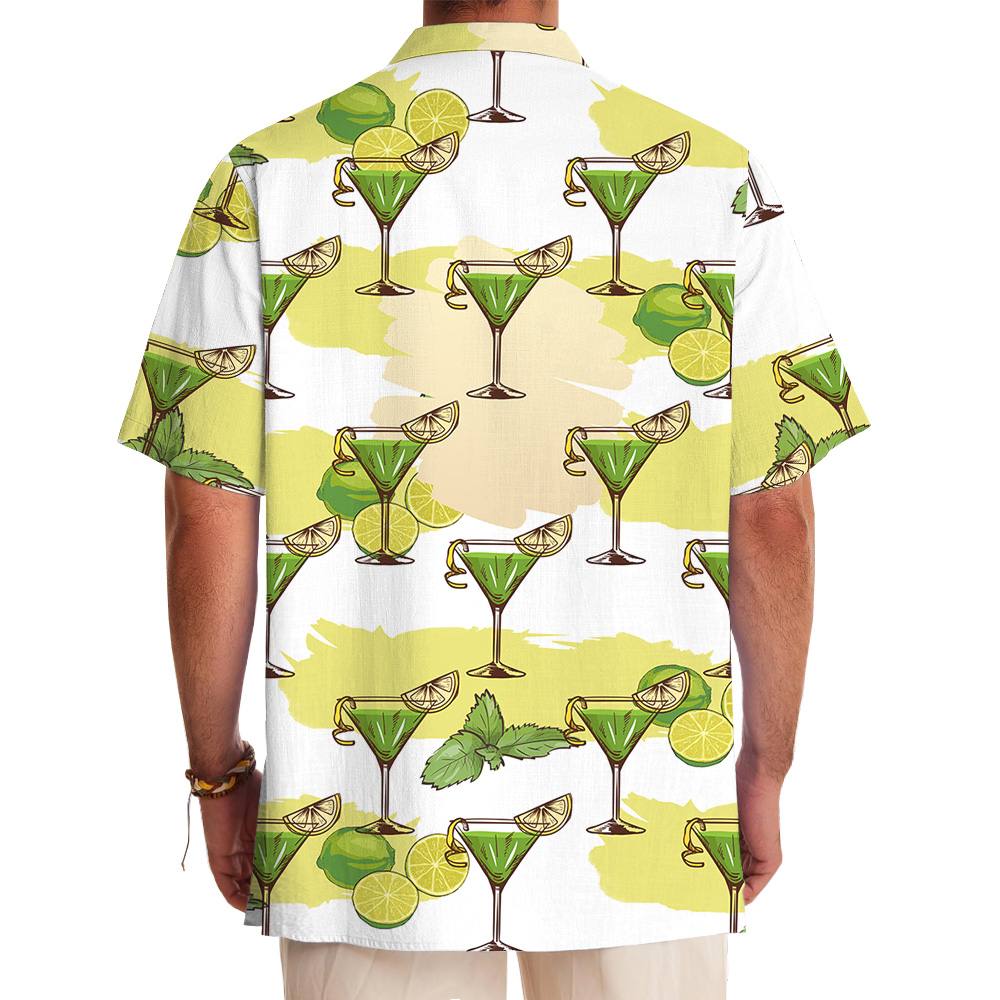 Hawaiian Shirt With Summer Cocktail