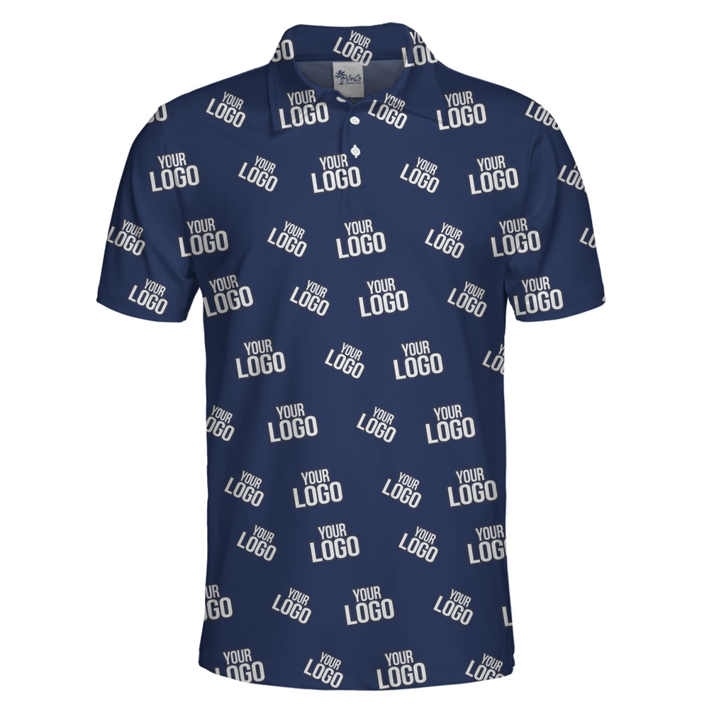 Custom Logo Collared Golf Polo Shirt With Live Preview