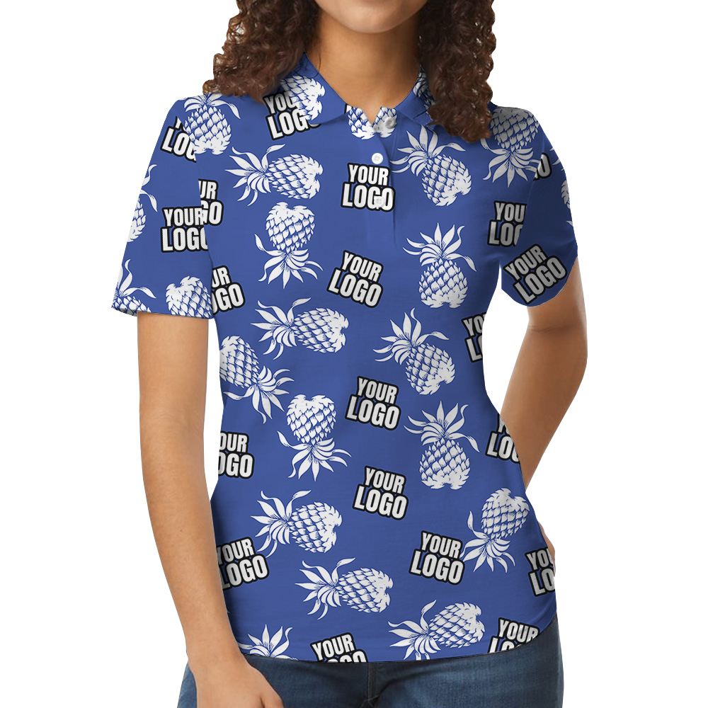Custom Logo Royal Polo Shirt With Pineapple