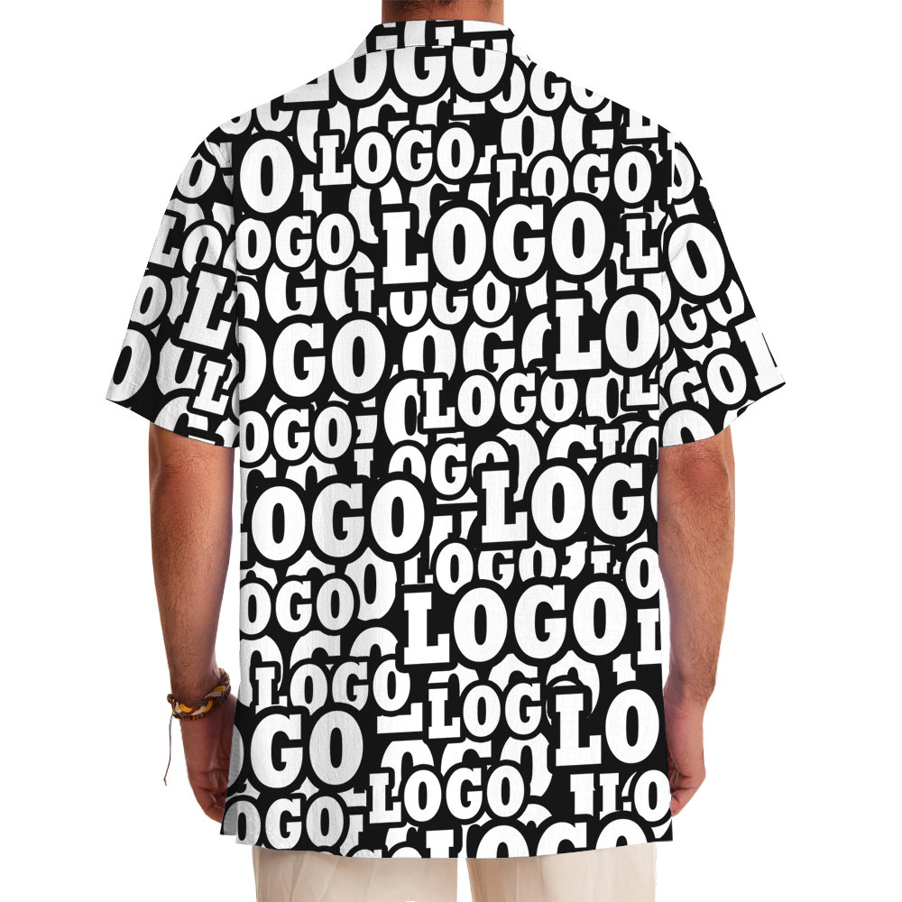 Full Custom Logo Hawaiian Shirt With Preview