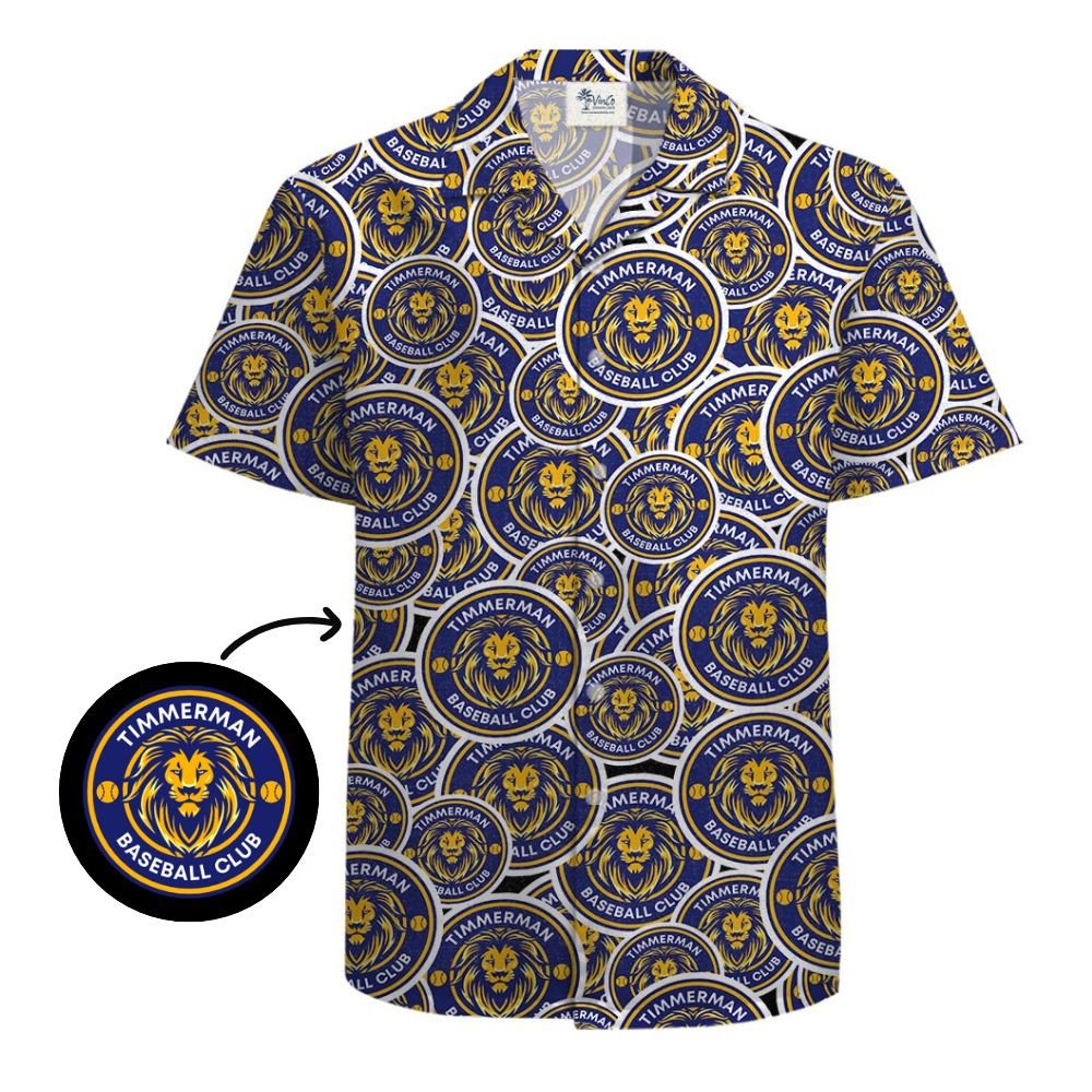 Full Custom Logo Hawaiian Shirt With Preview