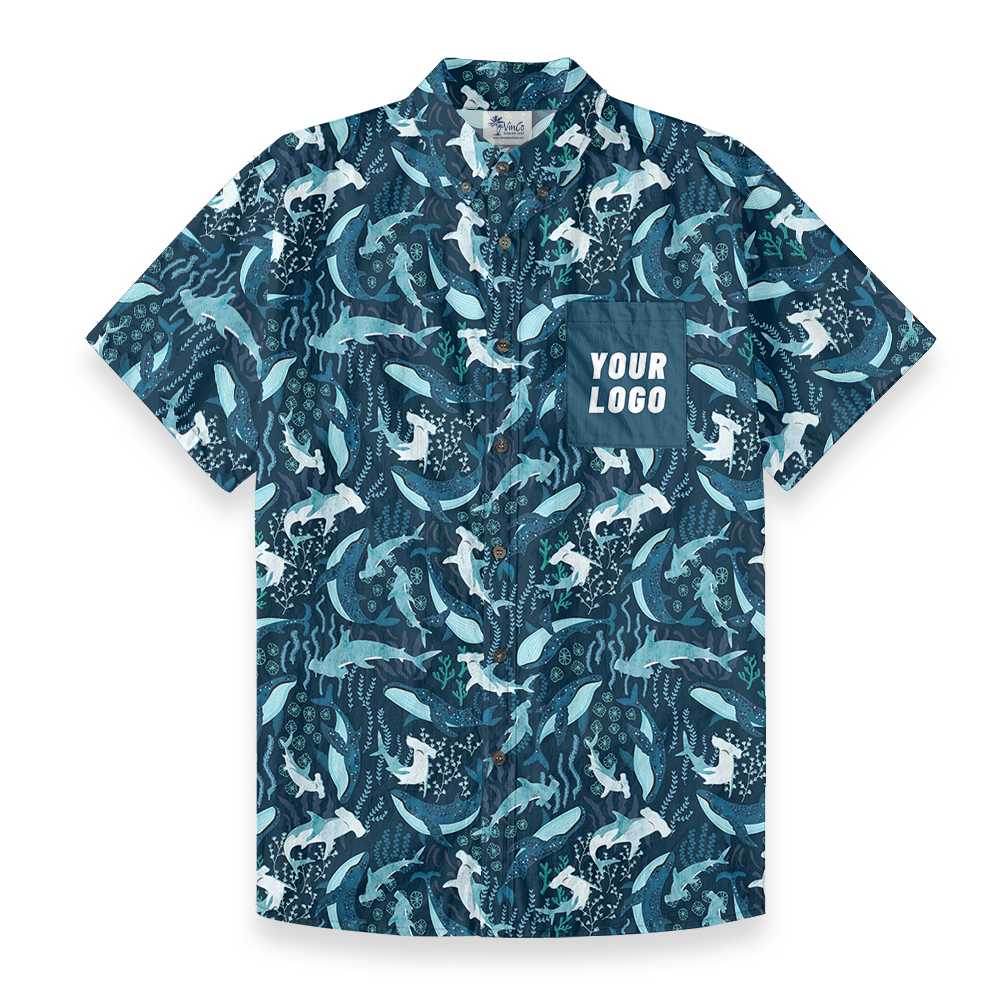 Ocean Adventure Custom Pocket Button Down Shirt - variant image 1
