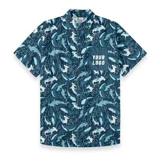 Ocean Adventure Custom Pocket Button Down Shirt