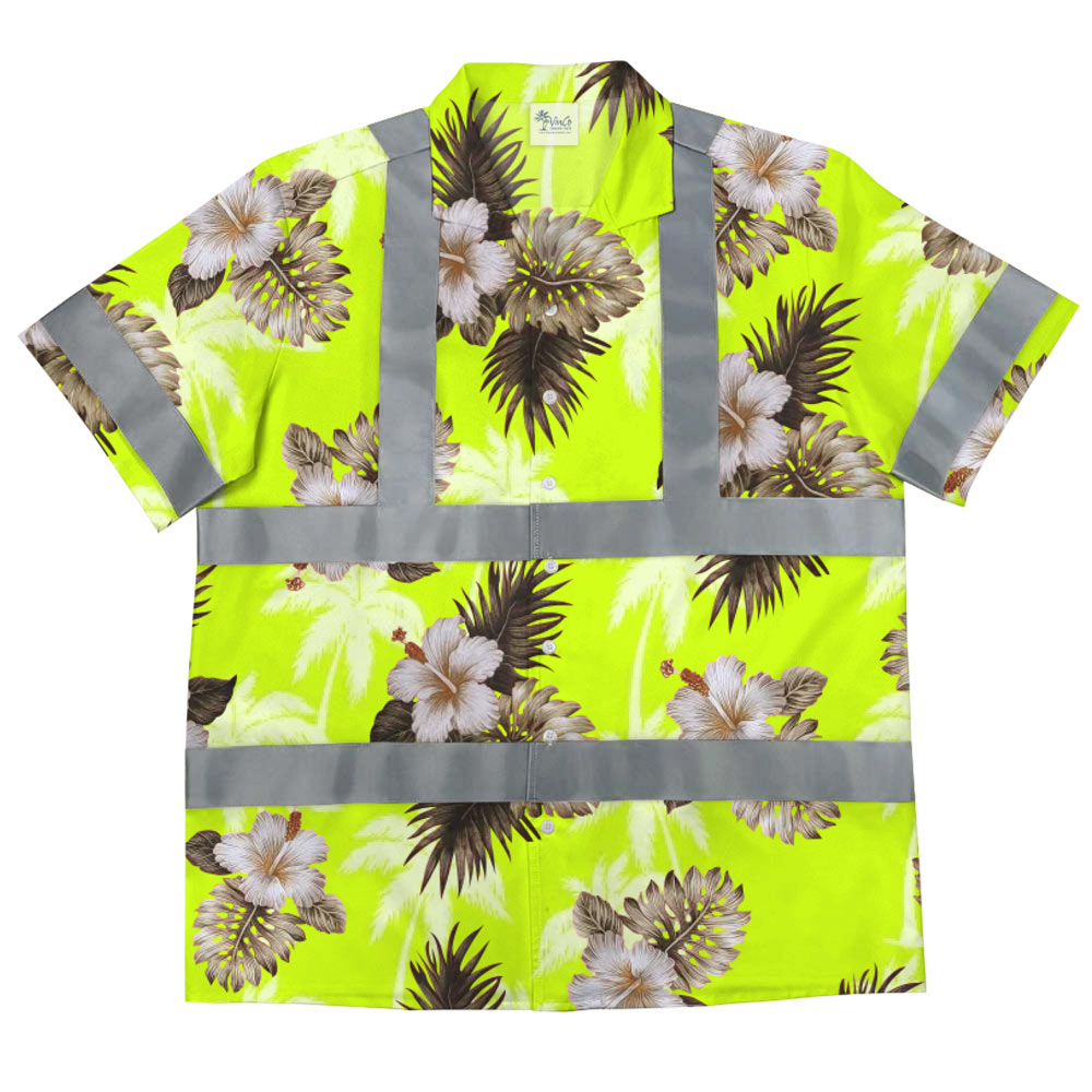 Custom Hi Vis Safety Hawaiian Shirt- Multiple Colors - variant image 1