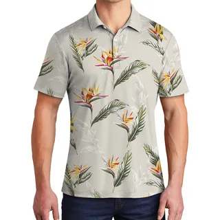 Floral Tropical Polo Shirt