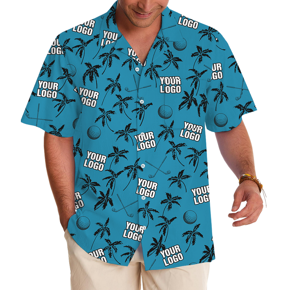 Blue Navy Custom Logo Polo Golf Shirt - variant image 1