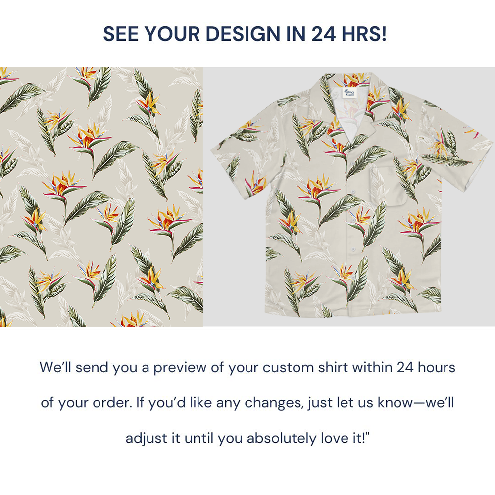 Floral Tropical Hawaiian Shirt